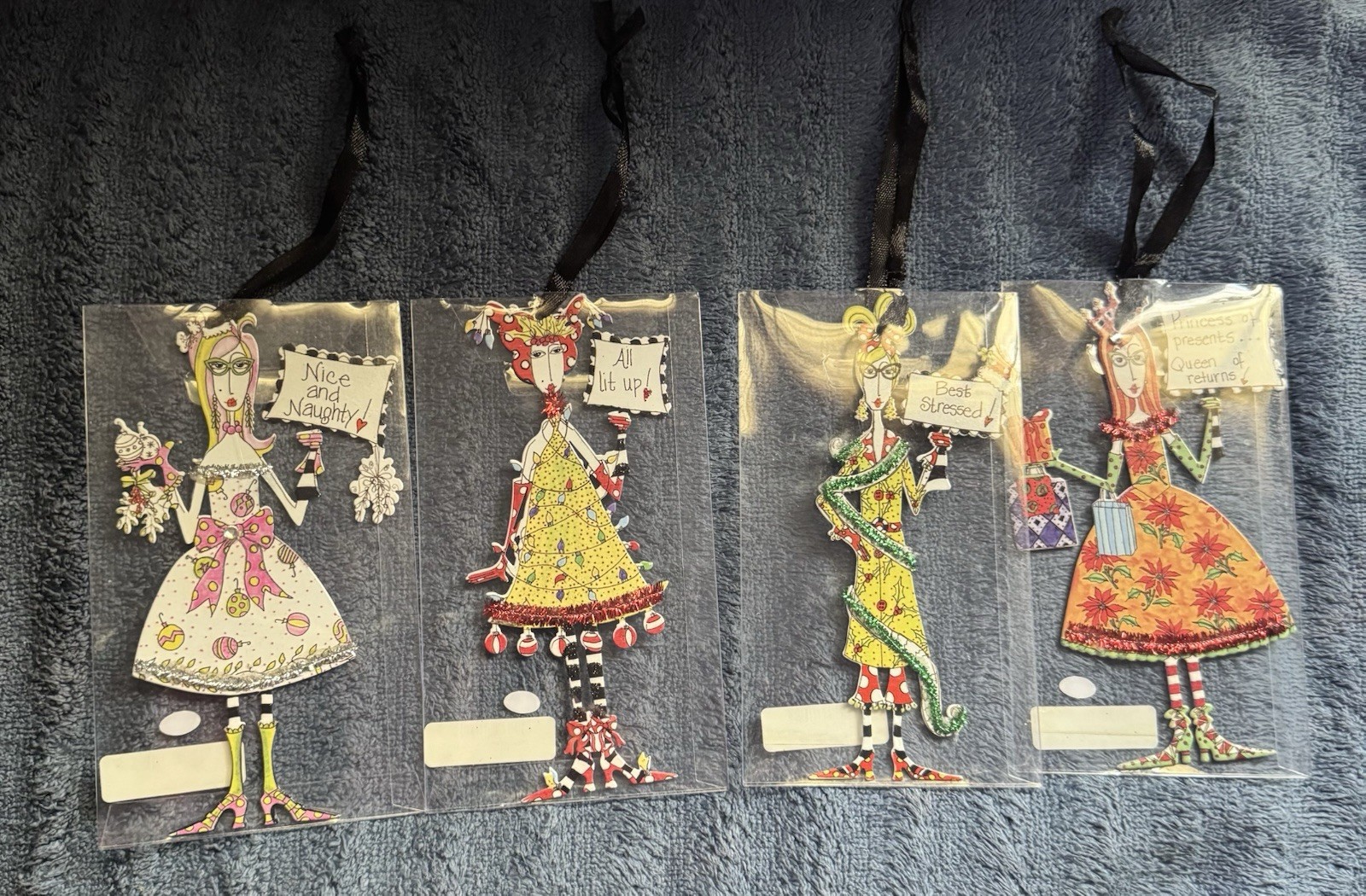 4 Dolly Mama\'s by Joey for Silvestri. Christmans ornaments