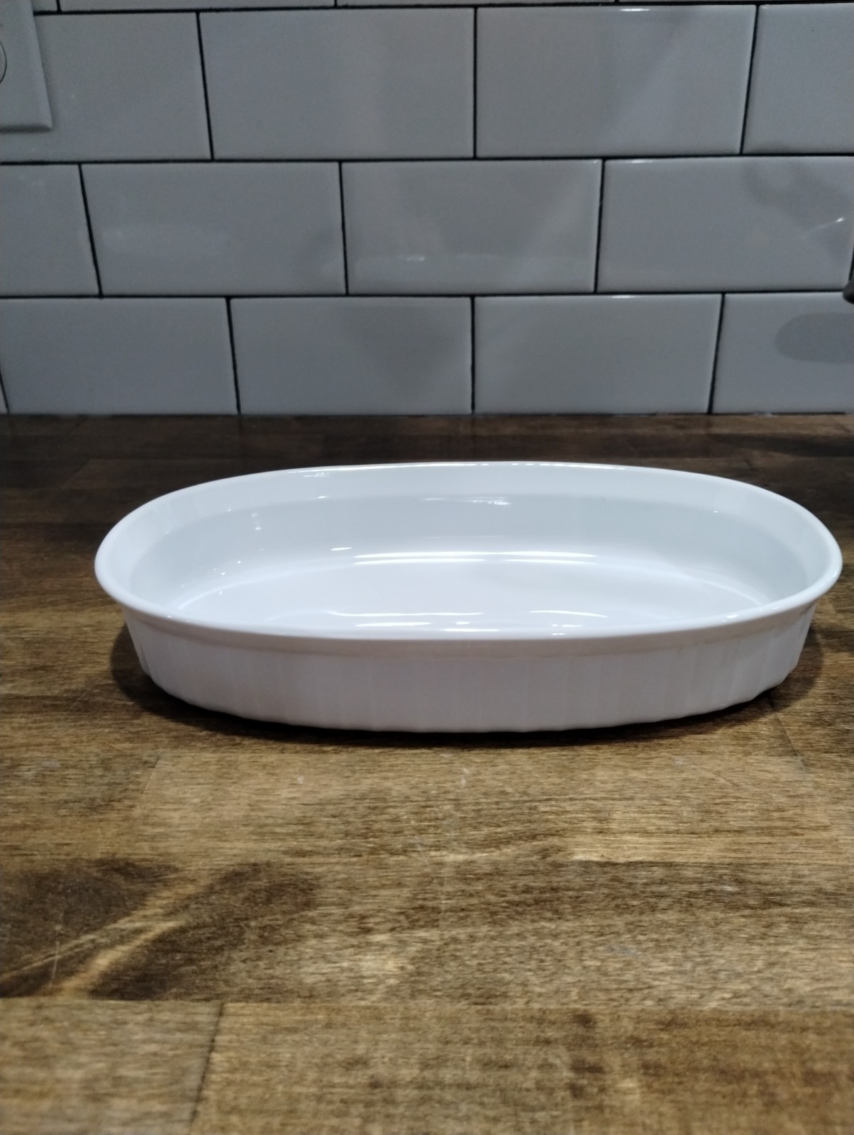 Vintage Corningware French White F-7-B 1-liter oval casserole Dish Vintage Vintage Corningware French White F-7-B 1-liter oval casserole Dish Vintage