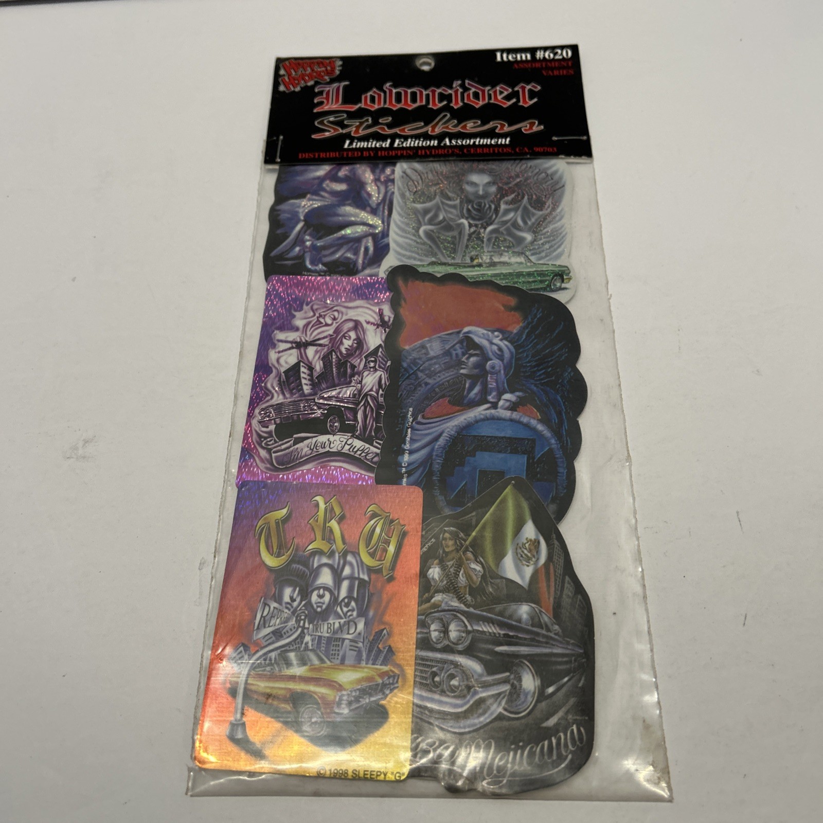 Lot of 6 Vintage 1990s Sleepy G Gonzales Homies Lowrider Stickers Vending Machin Lot of 6 Vintage 1990s Sleepy G Gonzales Homies Lowrider Stickers Vending Machin