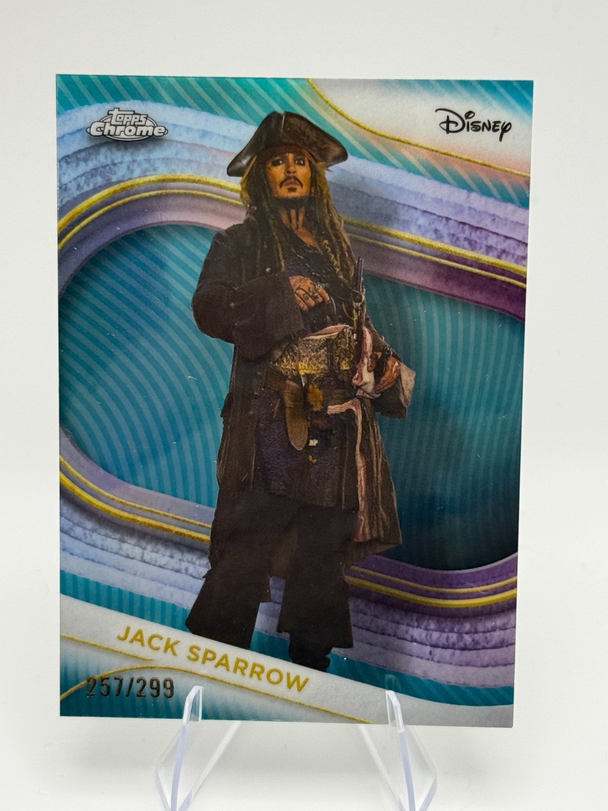 2025 Topps Chrome Disney JACK SPARROW Teal Refractor /299 #3