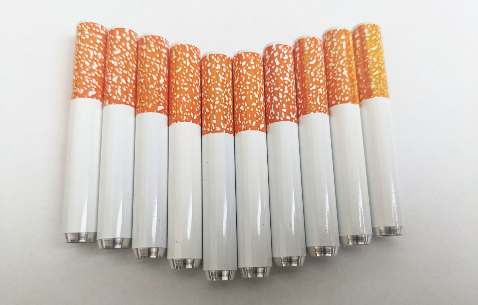 10x Metal One Hitter Dugout Pipe Cigarette Bat Small 55mm / 2.17
