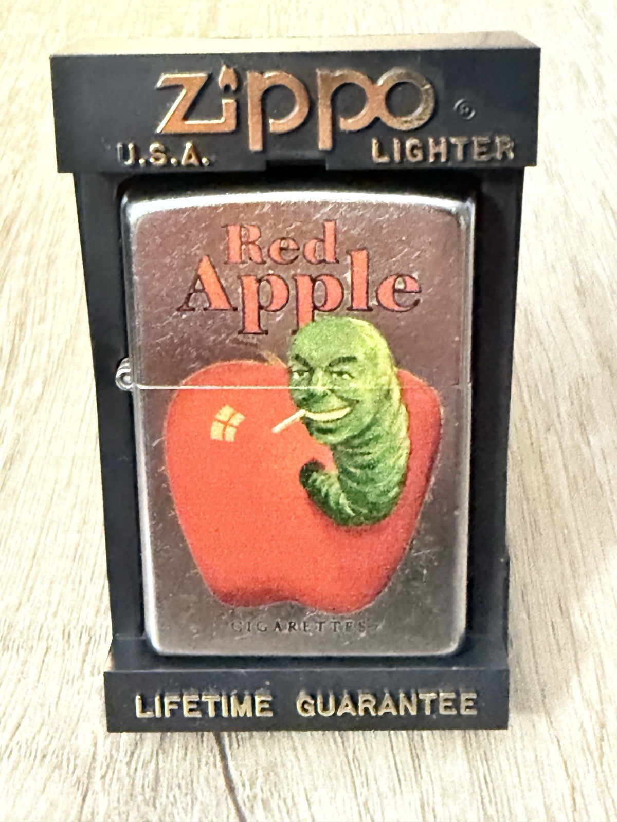 Rare “Pack Of Red Apples” Cigarette Pack Logo Pulp Fiction Movie Promo Zippo EX