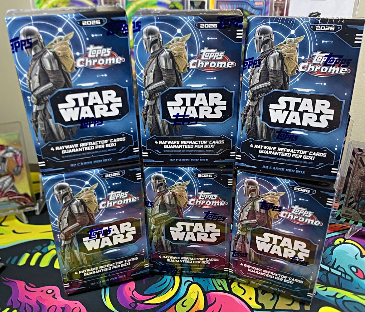 2026 Topps Chrome Star Wars Value Box - Lot of 6 new/sealed