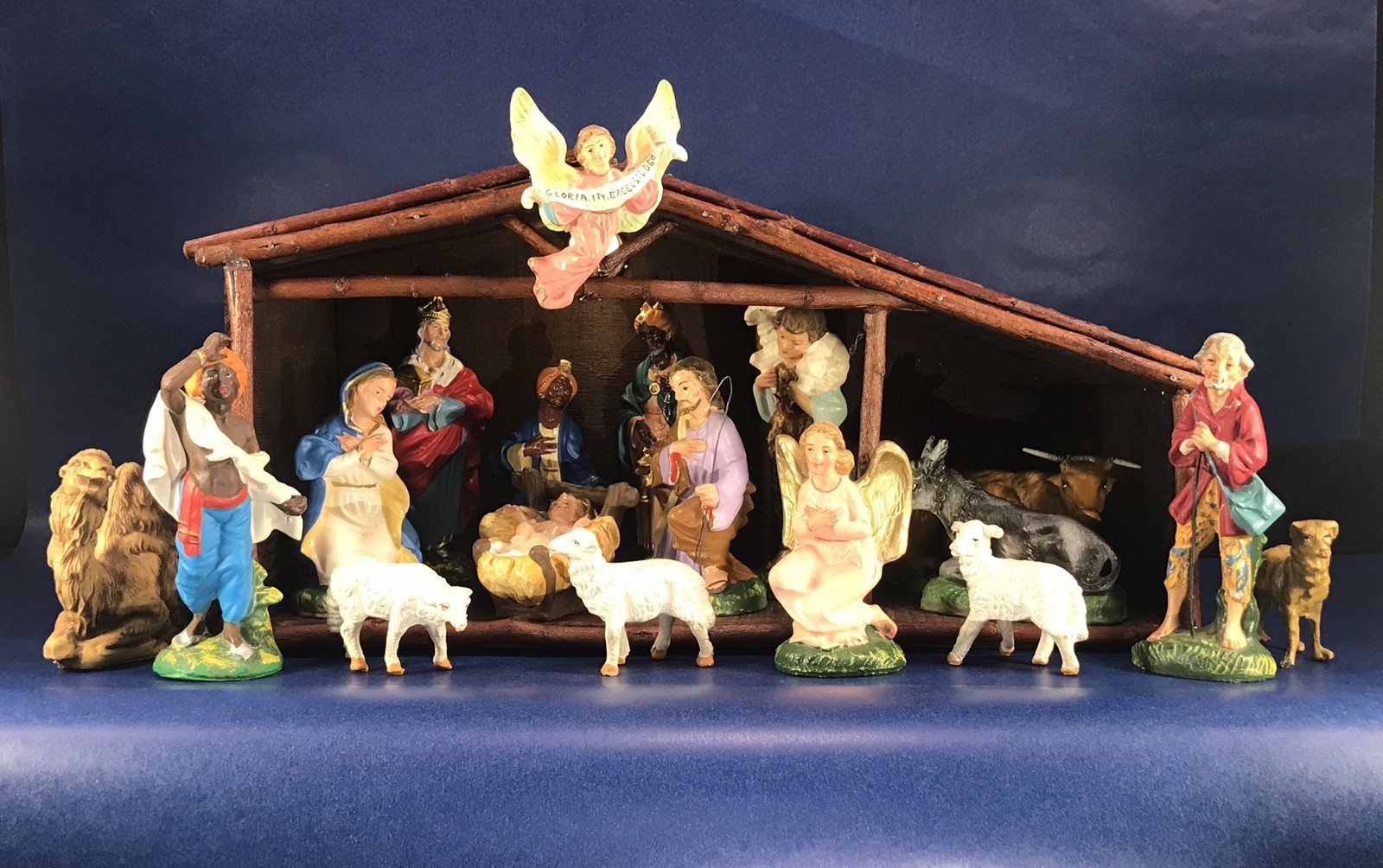 VINTAGE FONTANINI NATIVITY SET ITALY 5\