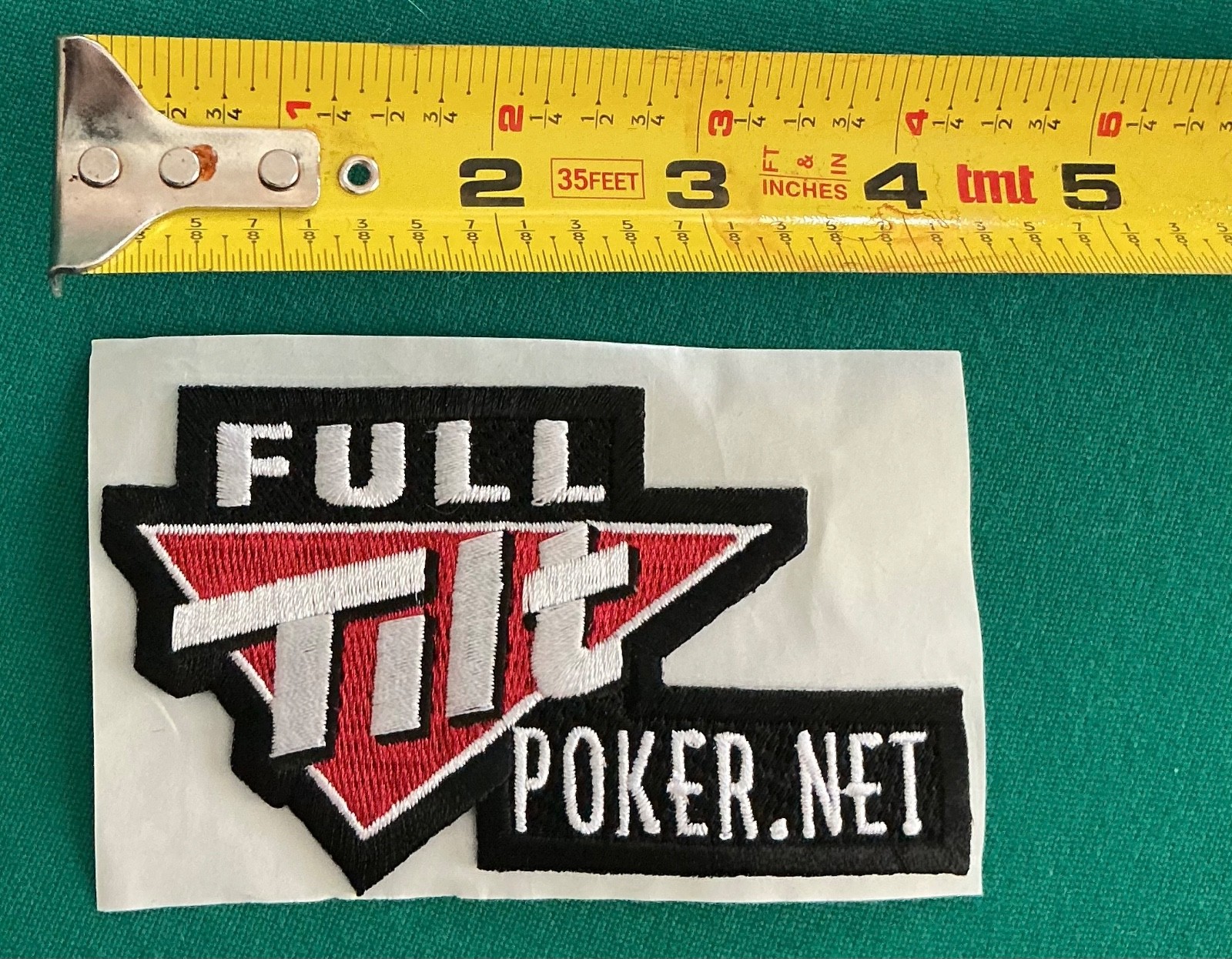 New Full tilt poker.net sticker patch, embroidery sew/glue on uses, Rare Buy 