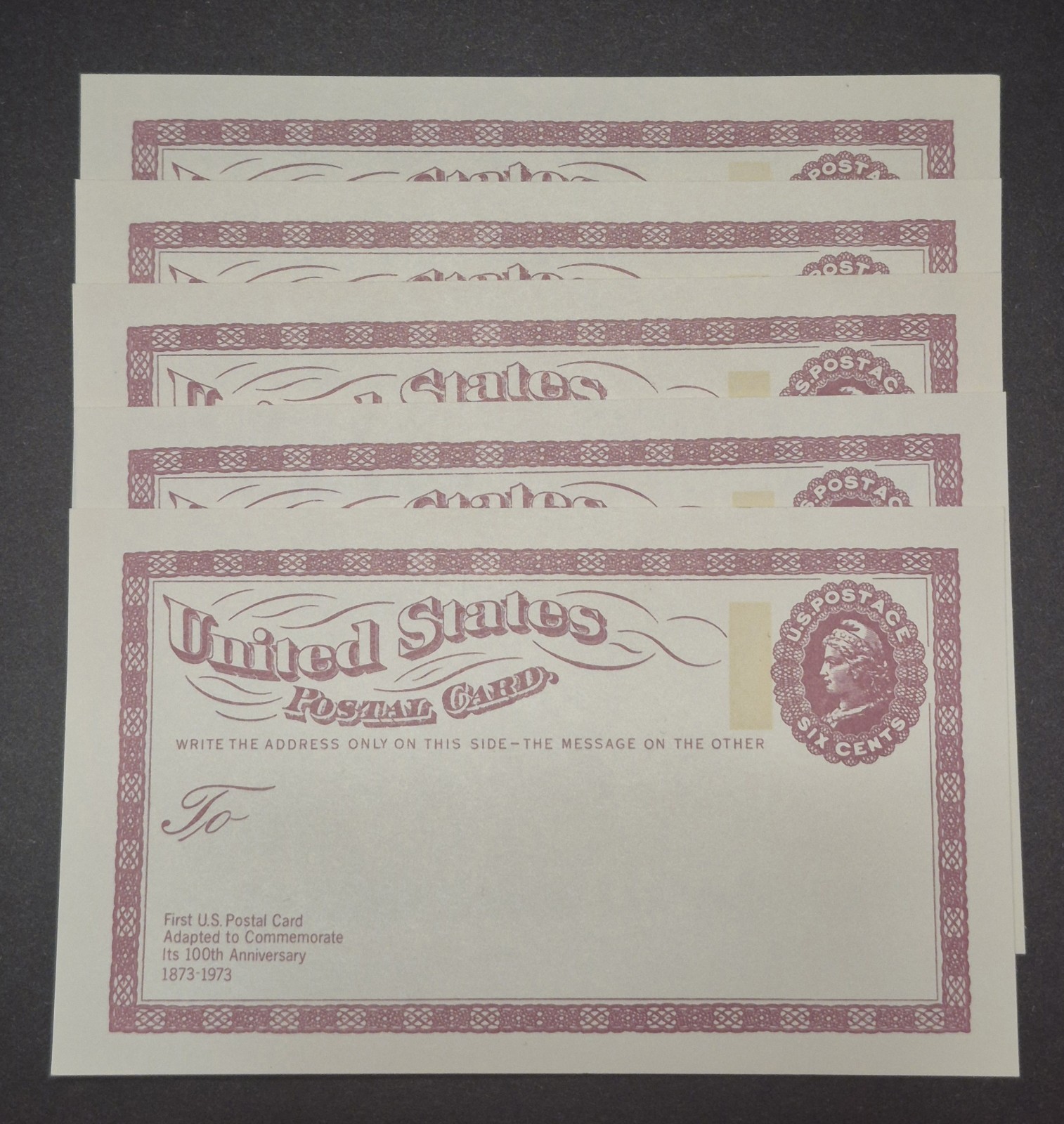 Vintage 1873-1973 United States Postal Card 100th Anniversary LOT (5) Vintage 1873-1973 United States Postal Card 100th Anniversary LOT (5)