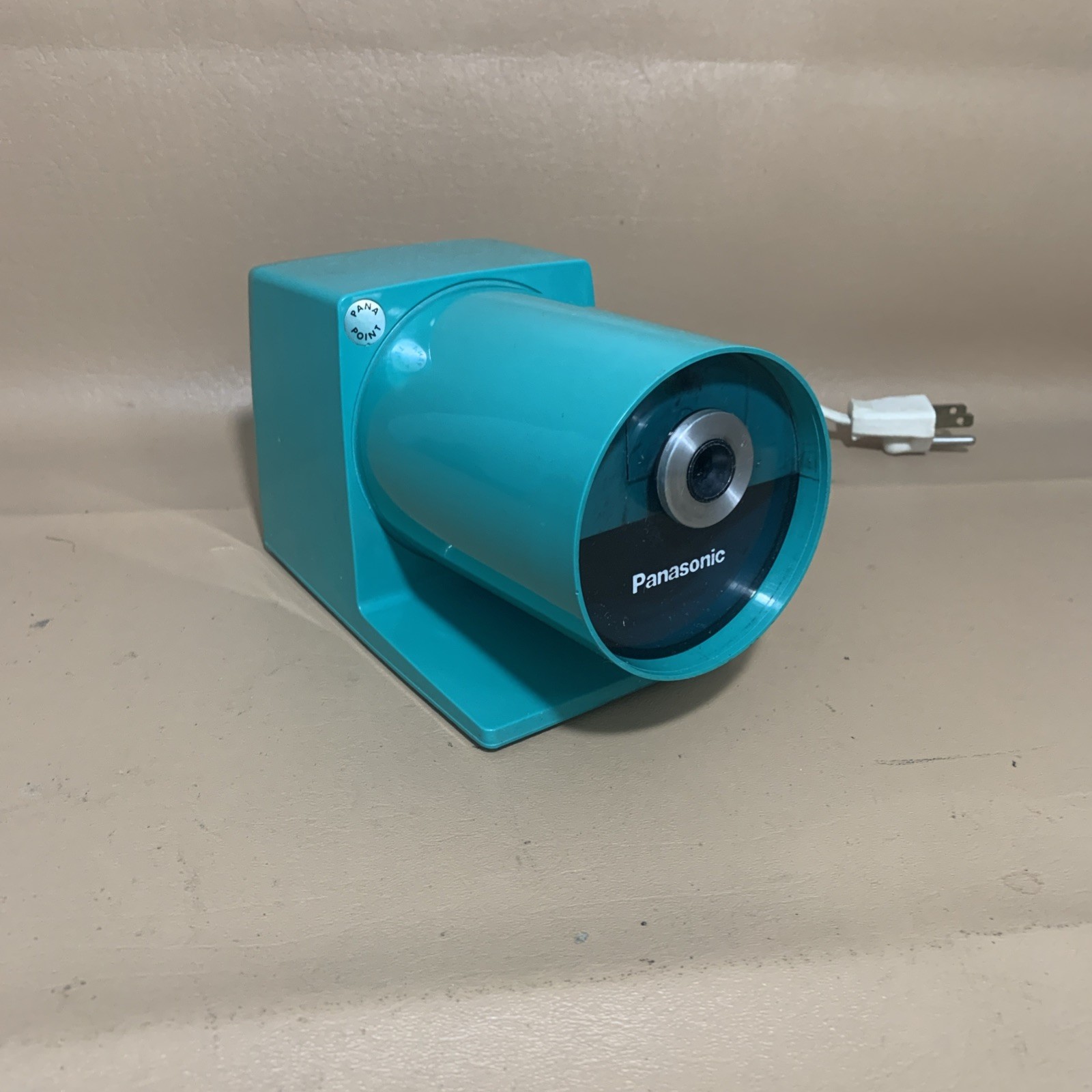 Vintage Panasonic Electric Pencil Sharpener Heavy Duty Turquoise KP-22A TESTED