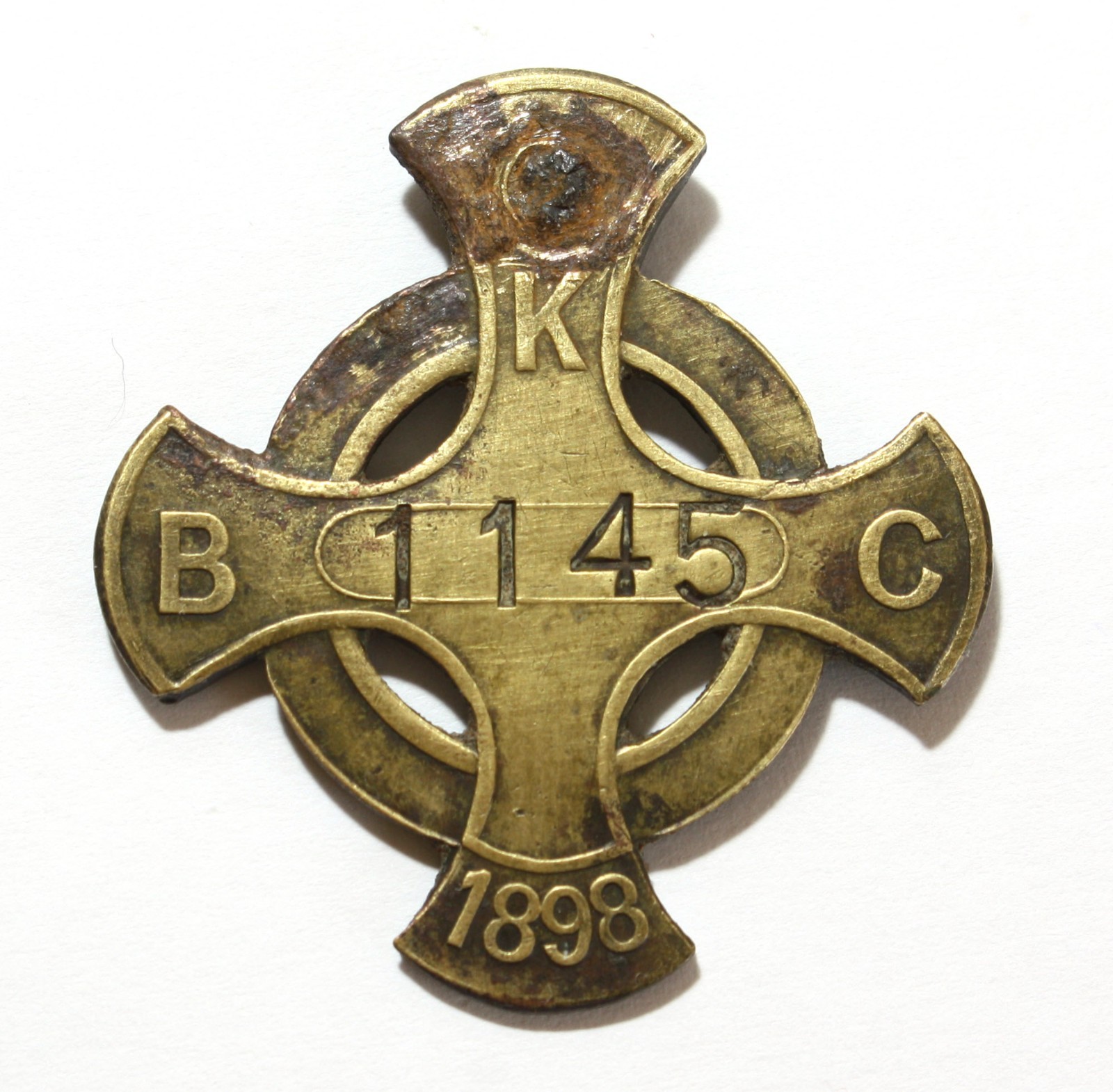 1898 Dog Tag License Tax Kimberley South Africa