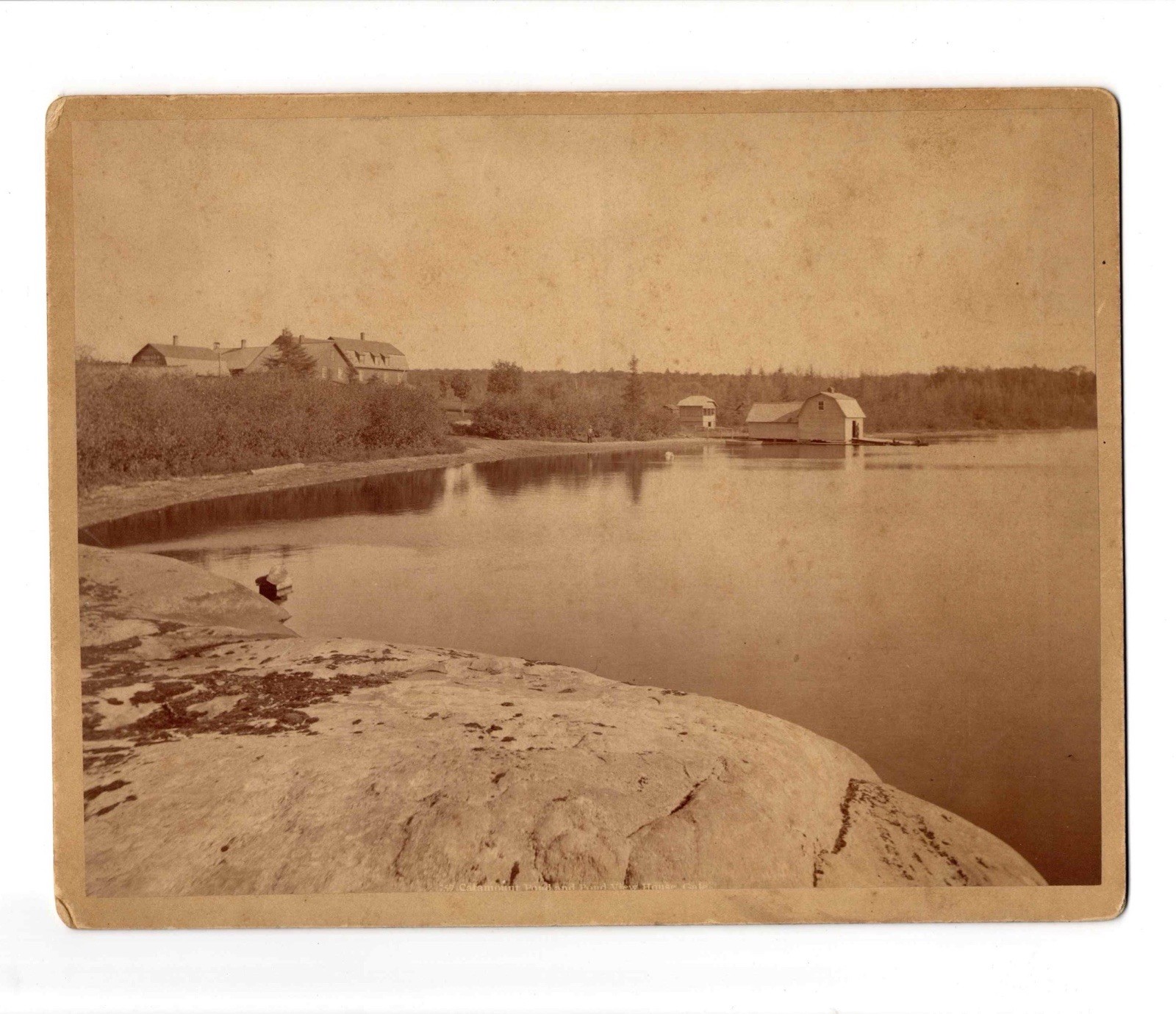 Antique 1892 Pond View House Catamount ST LAWRENCE COUNTY New York NY Photo 9x7”