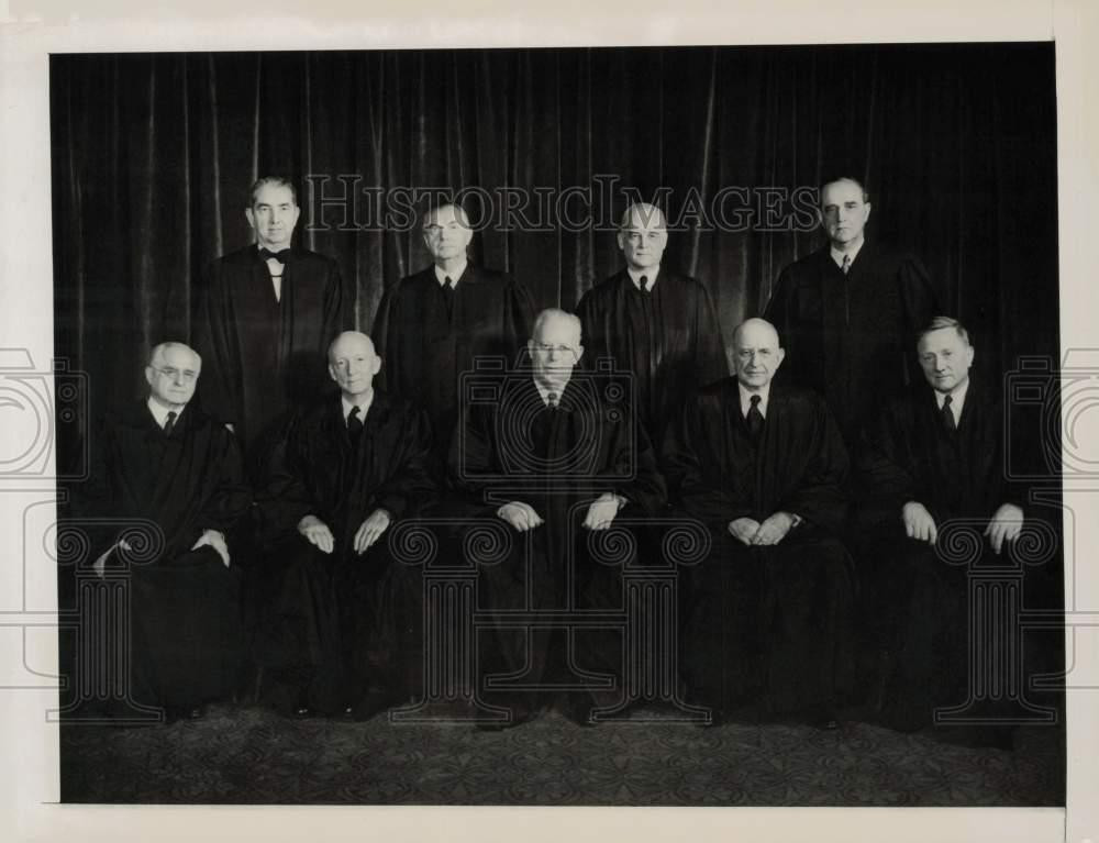 1953 Press Photo Official photograph of the U.S. Supreme Court in Washington, DC