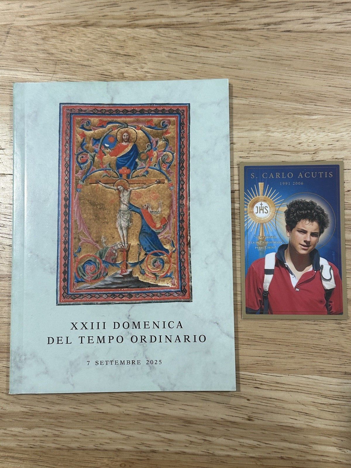 Official VATICAN MASS Program CARLO ACUTIS / PIER FRASSATI Canonization Pope Leo