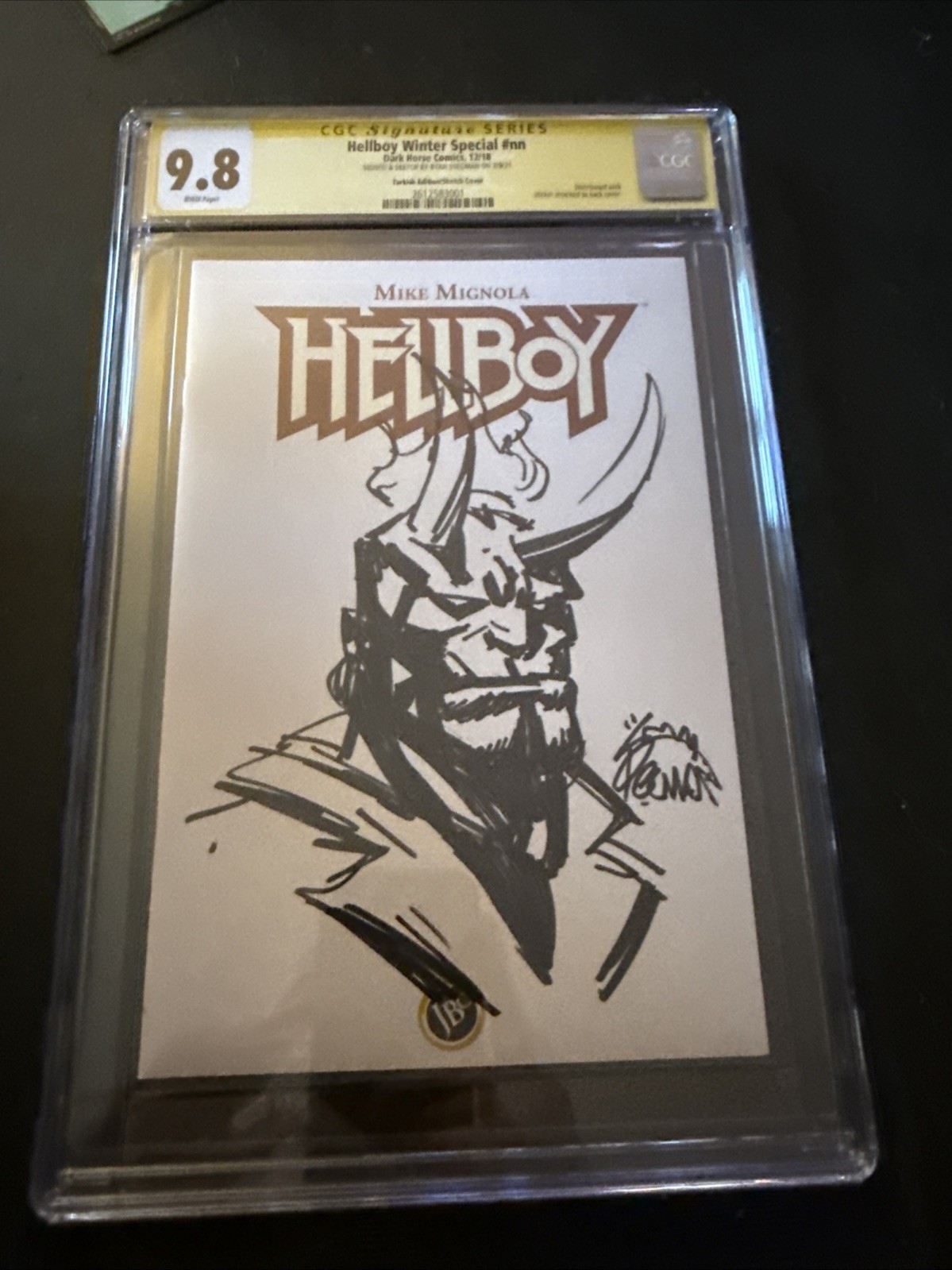 Ryan Stegman HELLBOY CGC 9.8 Original Art Sketch Rare Turkish blank Ryan Stegman HELLBOY CGC 9.8 Original Art Sketch Rare Turkish blank