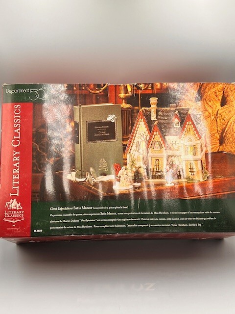 Department 56: Literary Classics - Great Expectations Satis Manor - set of 4 NEW