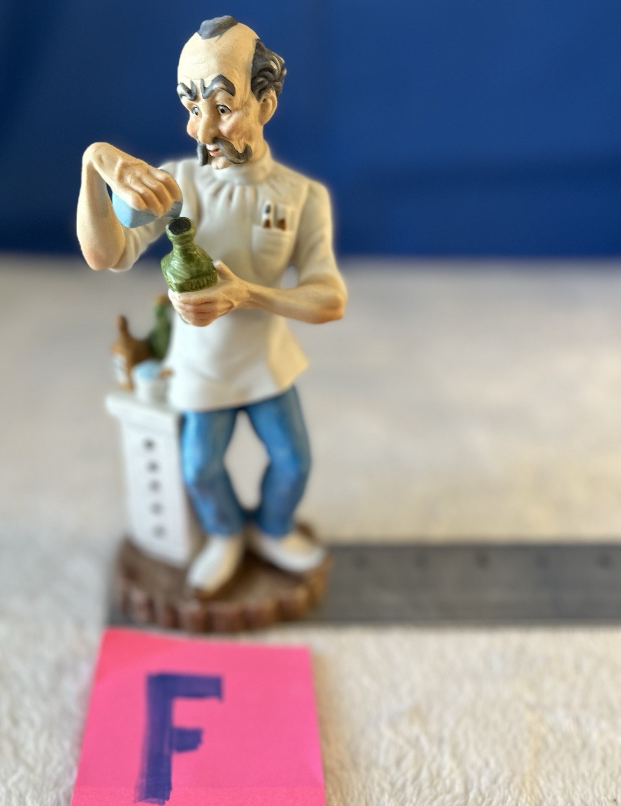 Lefton China - Hand Painted  Pharmacist Rx Figurine Statue 8 1/4\