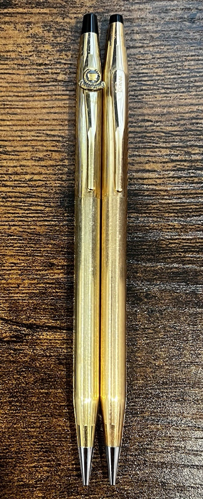14K & 10K Gold Filled Cross Century Vintage Mechanical Pencils Working Lot of 2
