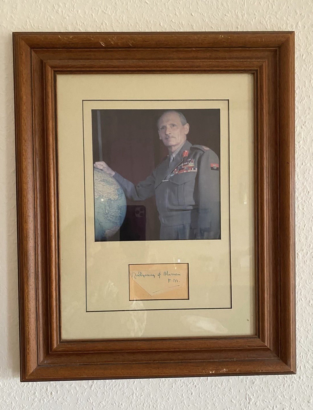 Original Autograph Bernard Montgomery Certificate Field Marshal UK WW2 