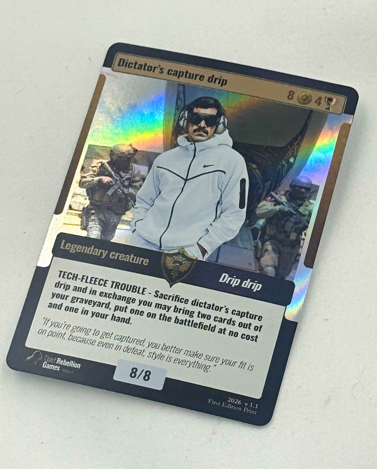 World War Woke First Edition Dictator’s Capture Drip Dictator Card 8/8