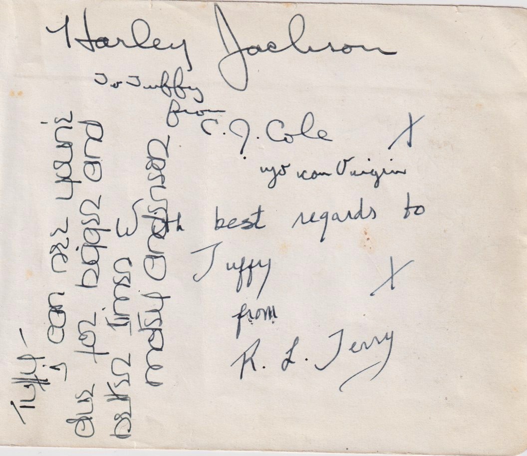 Vintage Multi-Signed Autograph