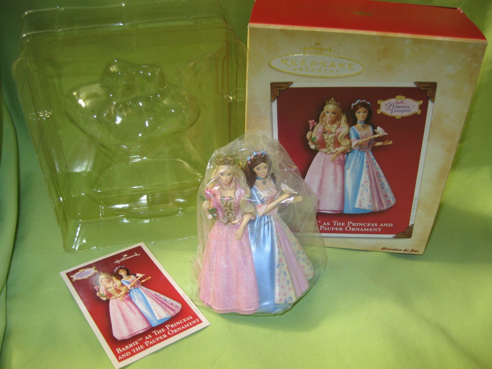 Hallmark 2004 BARBIE as the Princess and the Pauper ANNELIESE ERIKA Ornament MIB