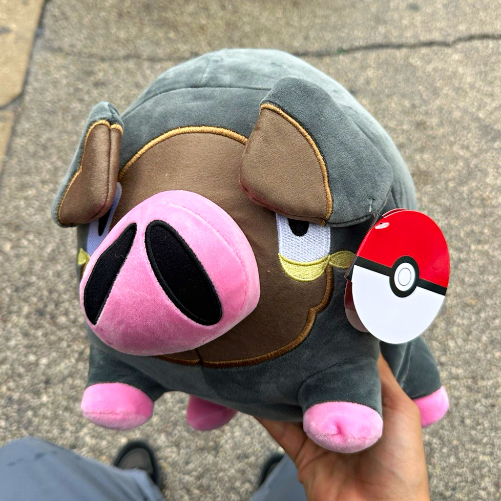 Pokémon Lechonk Pig Plush Stuffed Animal 12” Round One Exclusive