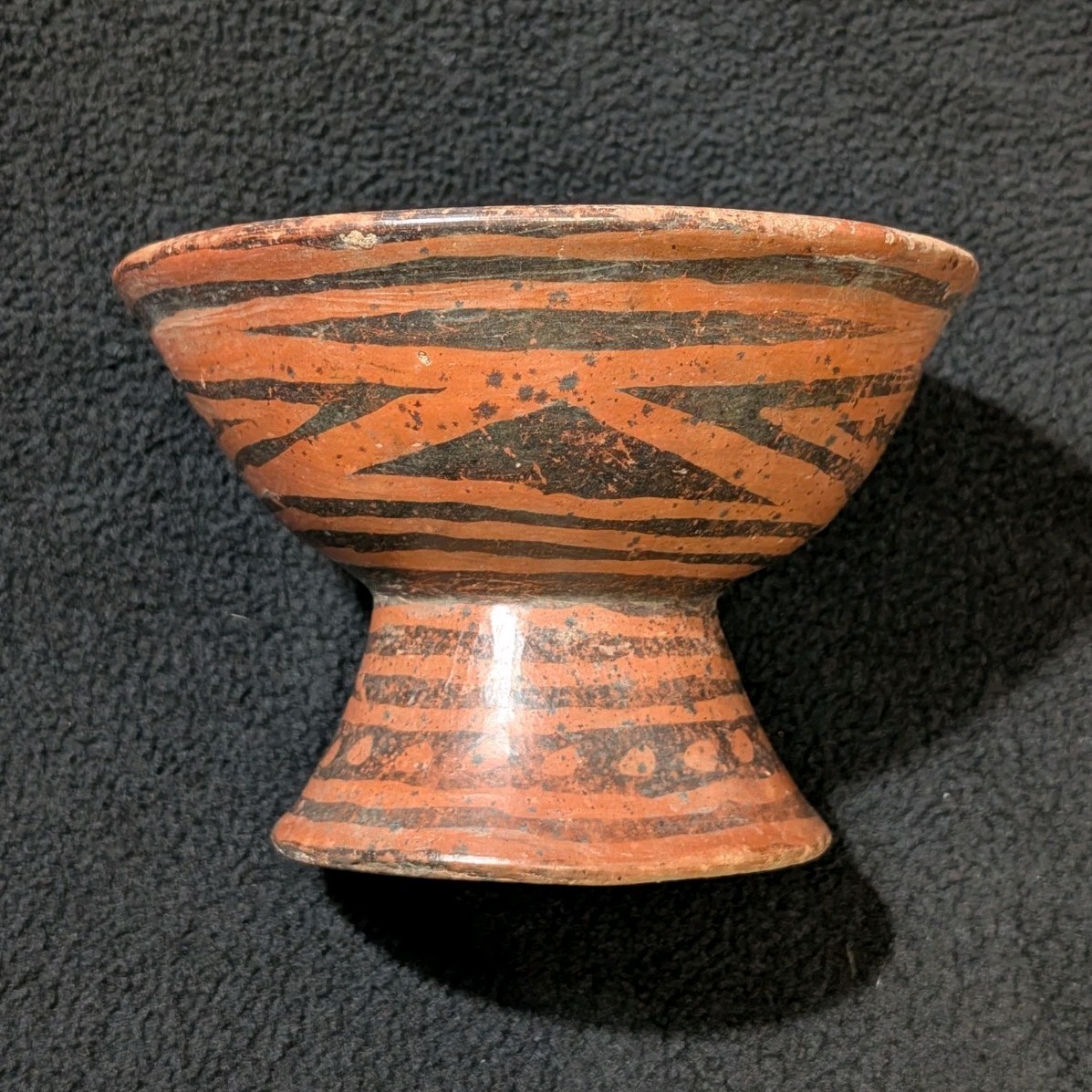 Narino Pedestal Base Pottery Bowl Artifact Pre-Columbian