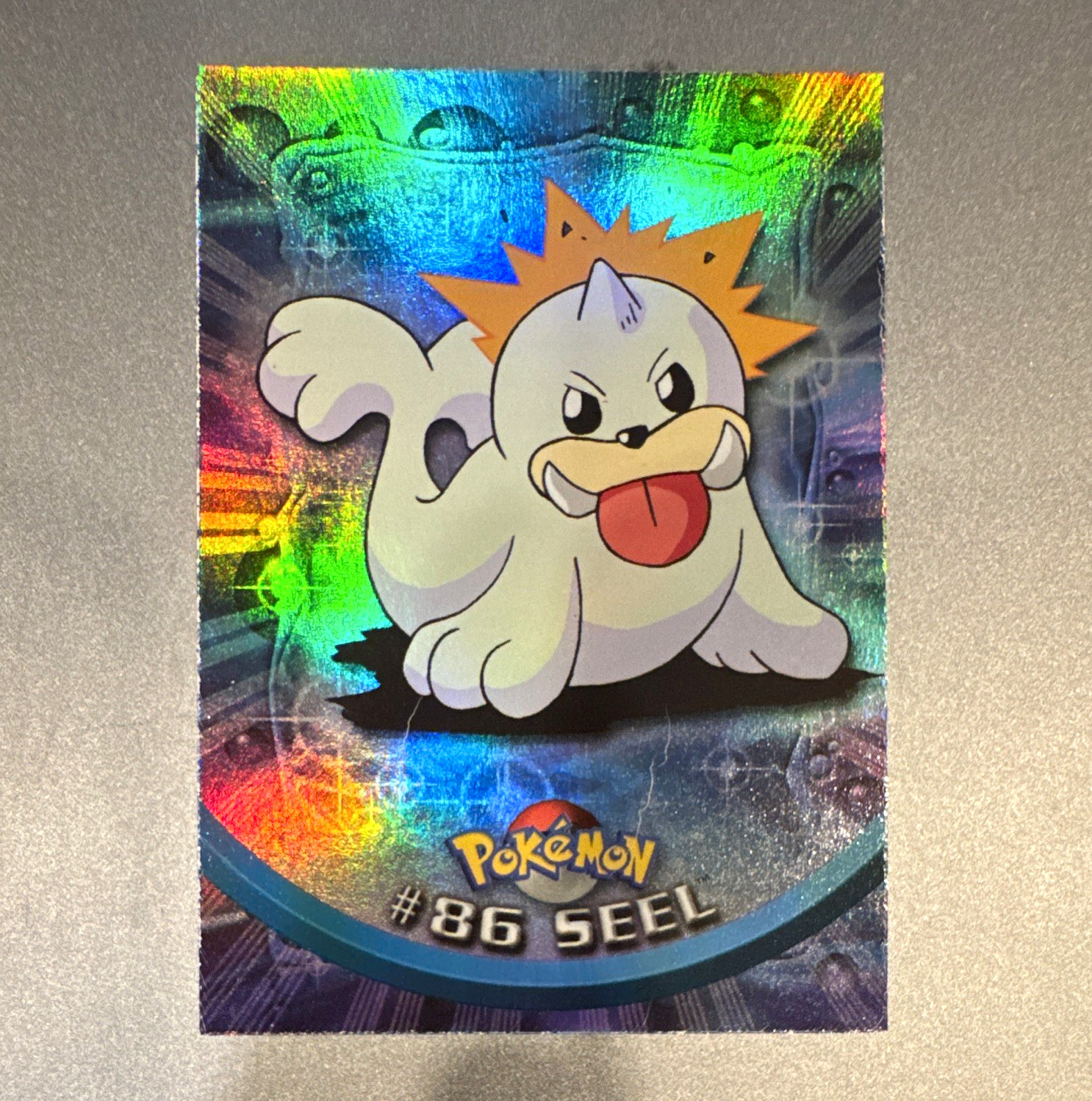 Topps Pokémon TV Animation Edition Seel #86 rainbow holo Card 1999