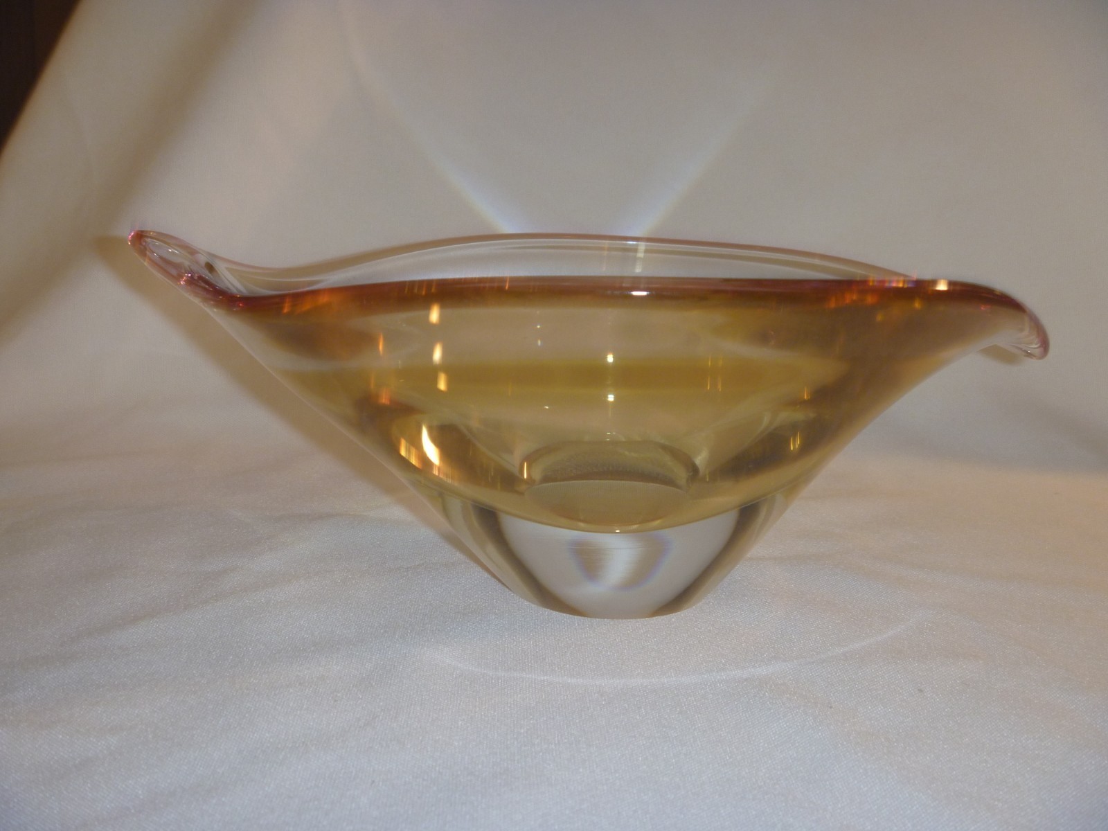Waterford Crystal Tickled Pink Bowl, NIB, Retired, 9.5 Waterford Crystal Tickled Pink Bowl, NIB, Retired, 9.5