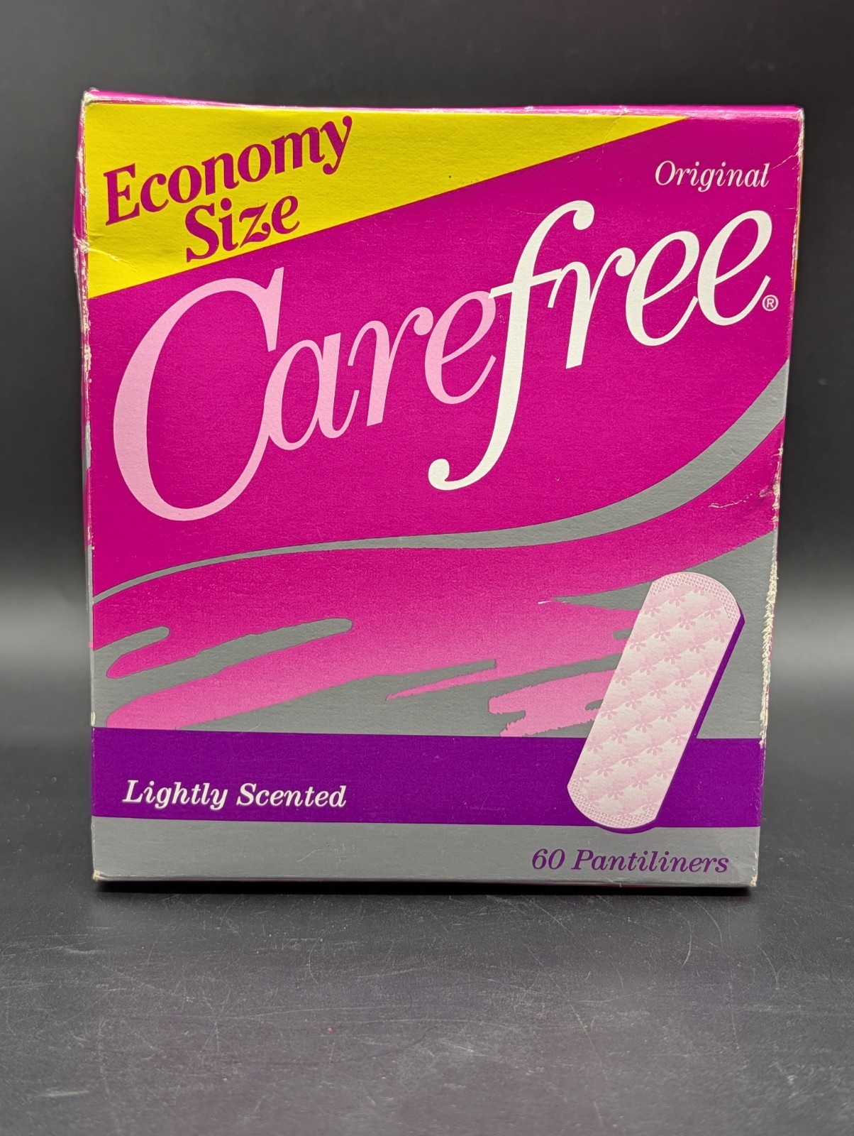 Vintage Carefree Panty Economy Liners Box of 60 1996 Movie Prop Lightly Scented