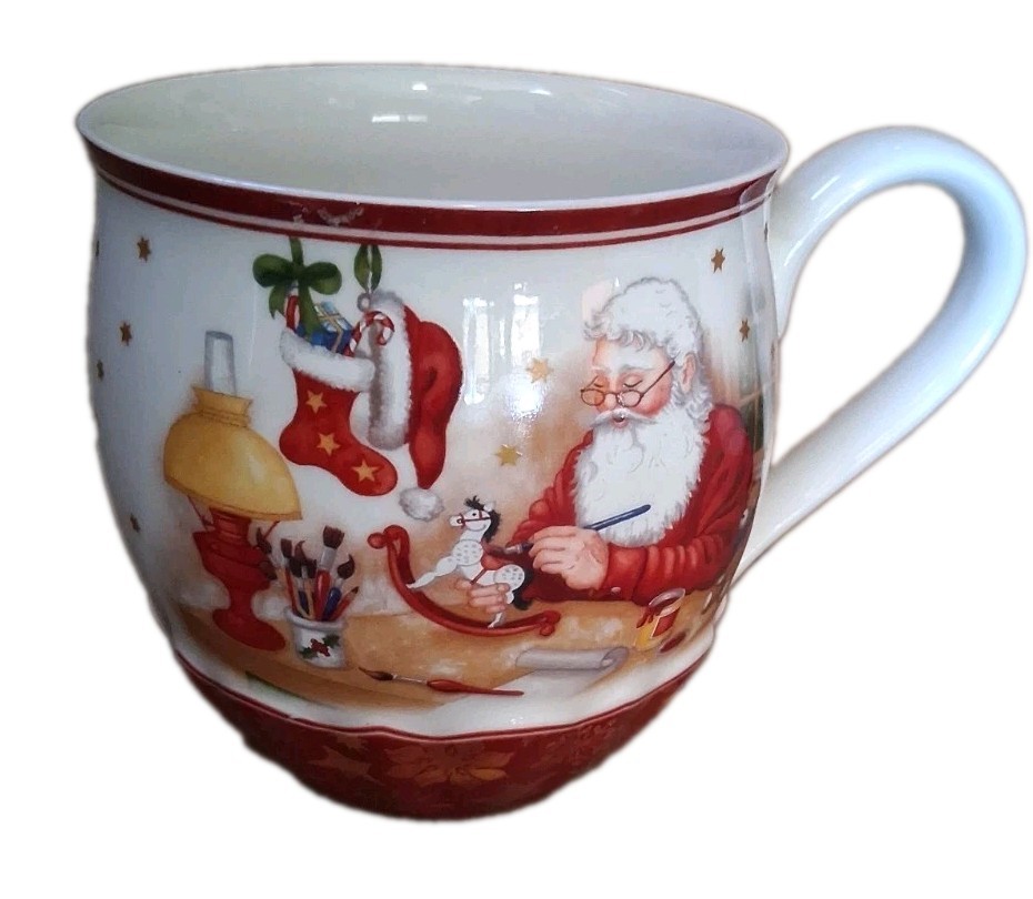 Villeroy & Boch Toy’s Fantasy Santa Claus Toy Shop Oversized Mug/Cup NO FLAWS