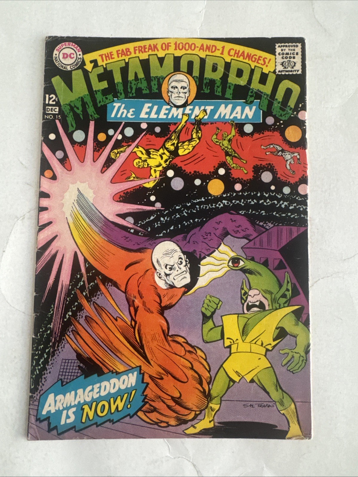 METAMORPHO #15 “THE ELEMENT MAN” (DC 1967) SILVER AGE TRAPANI ART METAMORPHO #15 “THE ELEMENT MAN” (DC 1967) SILVER AGE TRAPANI ART