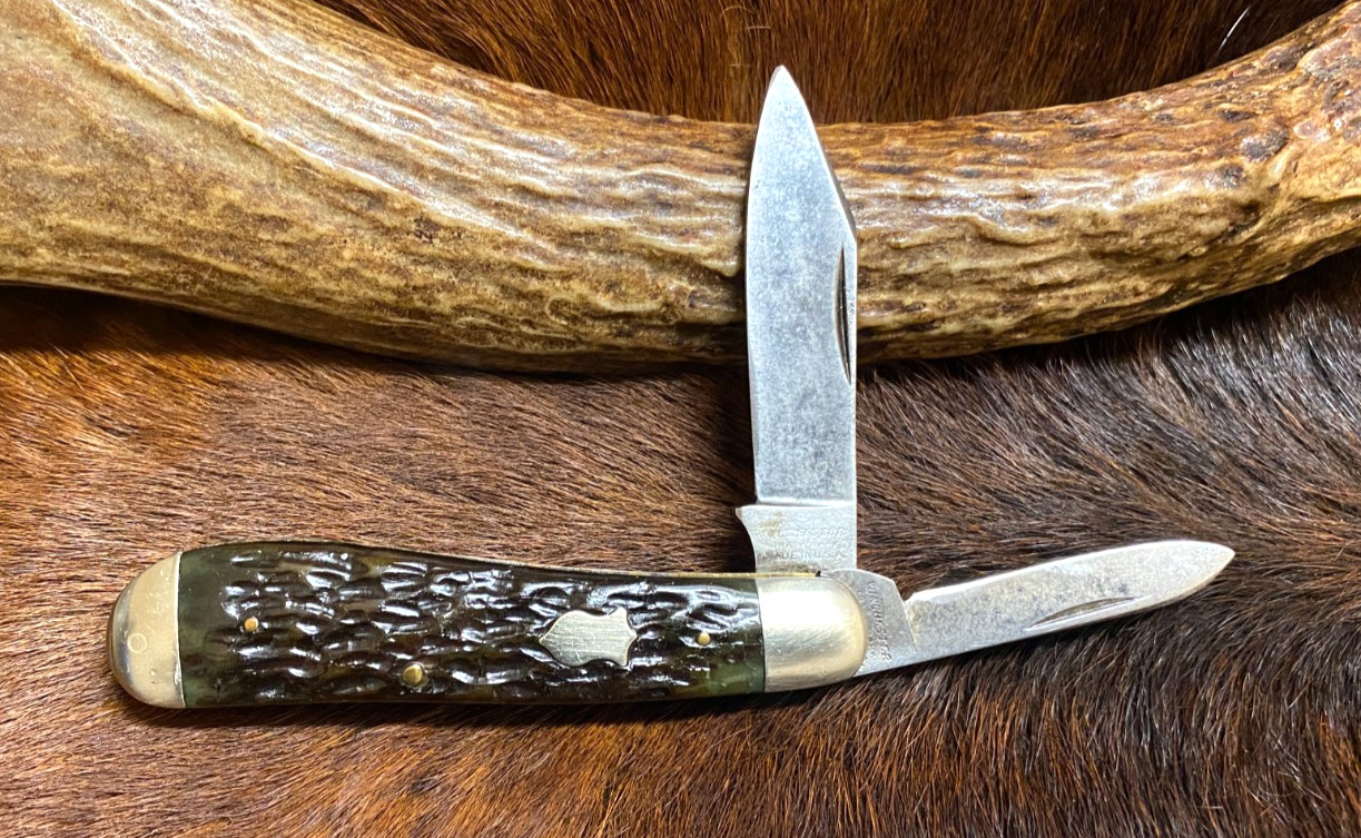 Winchester, Trademark, Made in USA., 2974 Serpentine Jack Knife, 3 1/2\ Winchester, Trademark, Made in USA., 2974 Serpentine Jack Knife, 3 1/2\