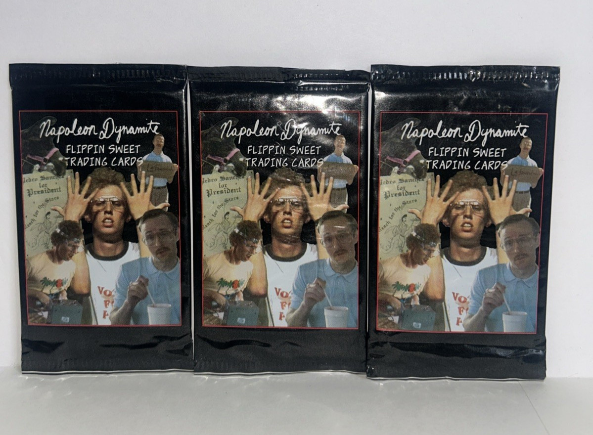 Napoleon Dynamite Movie Sealed Trading Card packs LOT of 3*** Napoleon Dynamite Movie Sealed Trading Card packs LOT of 3***