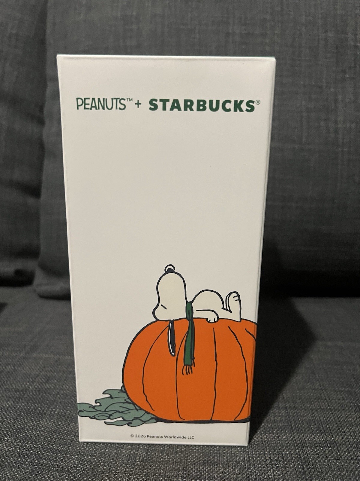 Starbucks x Peanuts Snoopy Great Pumpkin Stainless Steel Tumbler 16oz NEW IN BOX