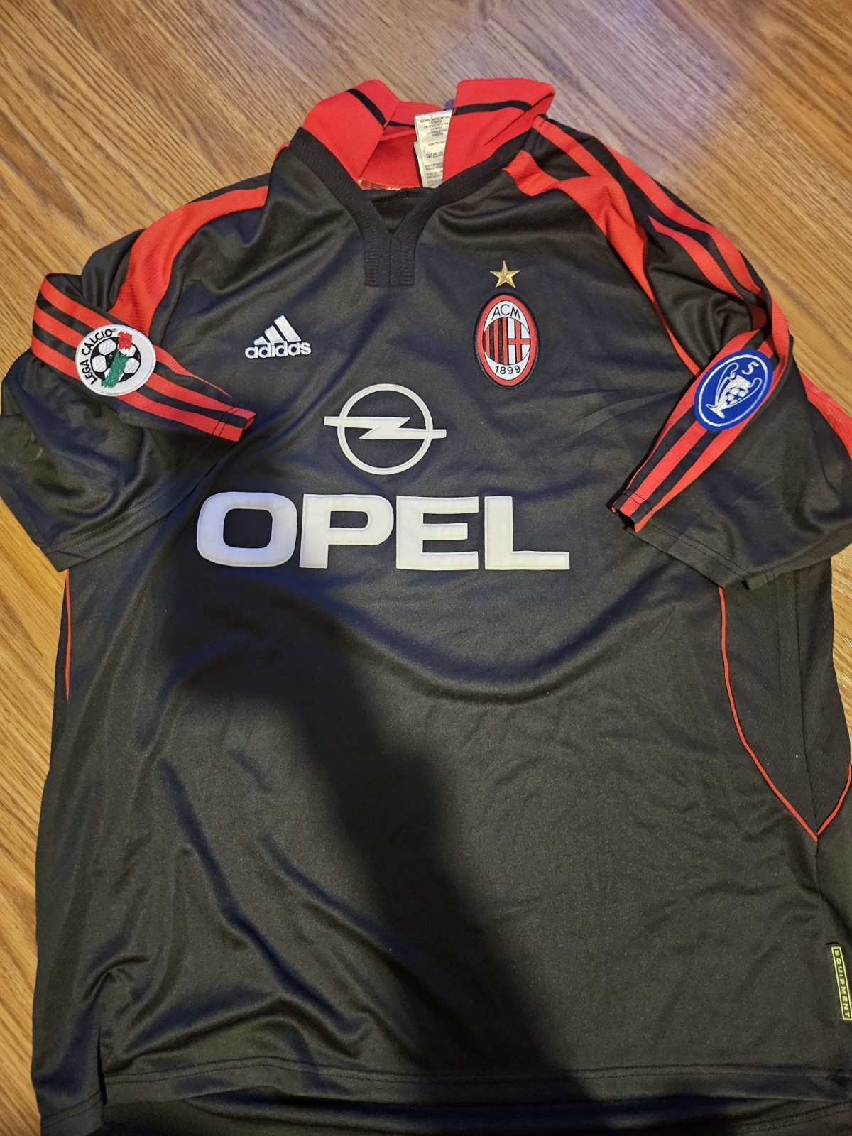 Ac MILAN Shirt Maldini No.3 Serie A Match Worn Jersey 