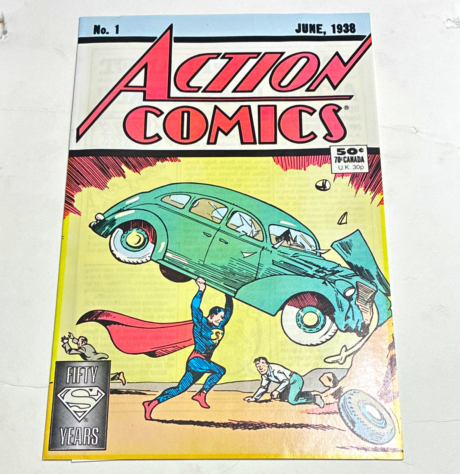 Action Comics #1 Superman 50th Anniversary 1988 DC Comics Copper Age