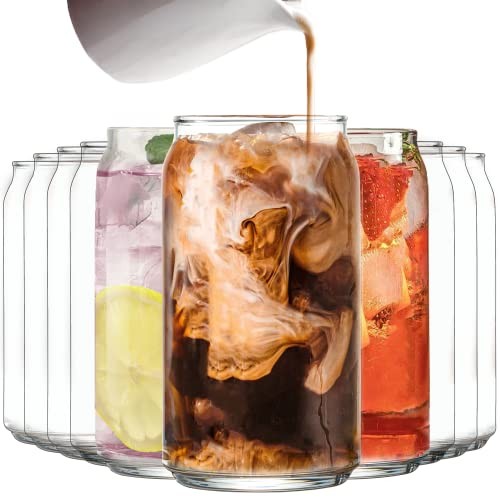 Le'raze GL 963 Set of 10 Can Shaped Drinking Glasses - 16oz (New) Le'raze GL 963 Set of 10 Can Shaped Drinking Glasses - 16oz (New)