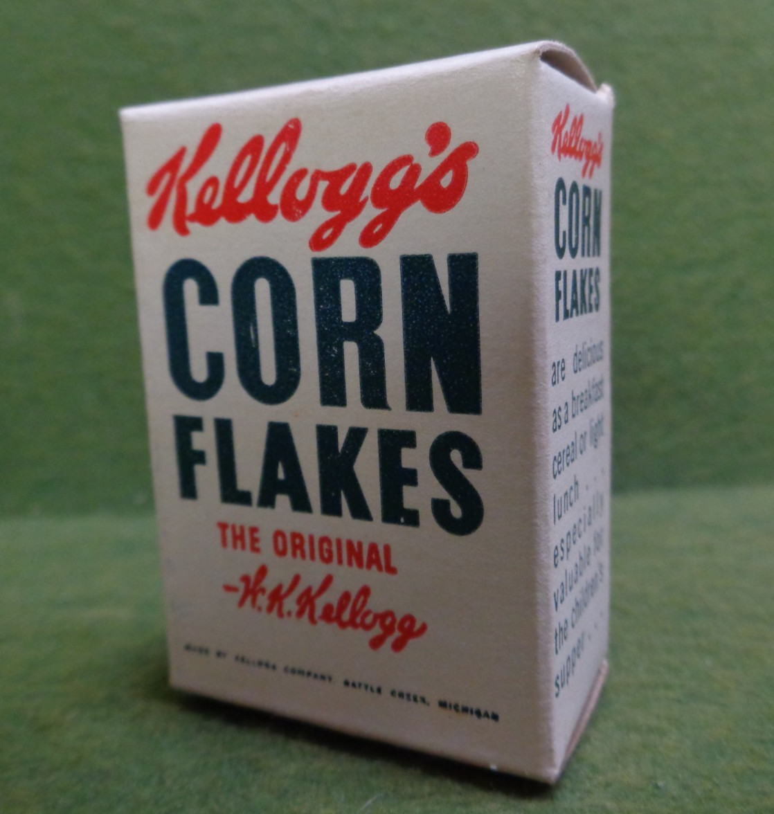 Vintage Miniature Kellogg's Corn Flakes Box Doll Salesman Sample Size