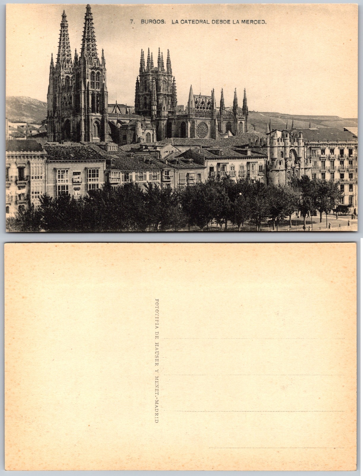 Burgos Cathedral Spain Postcard