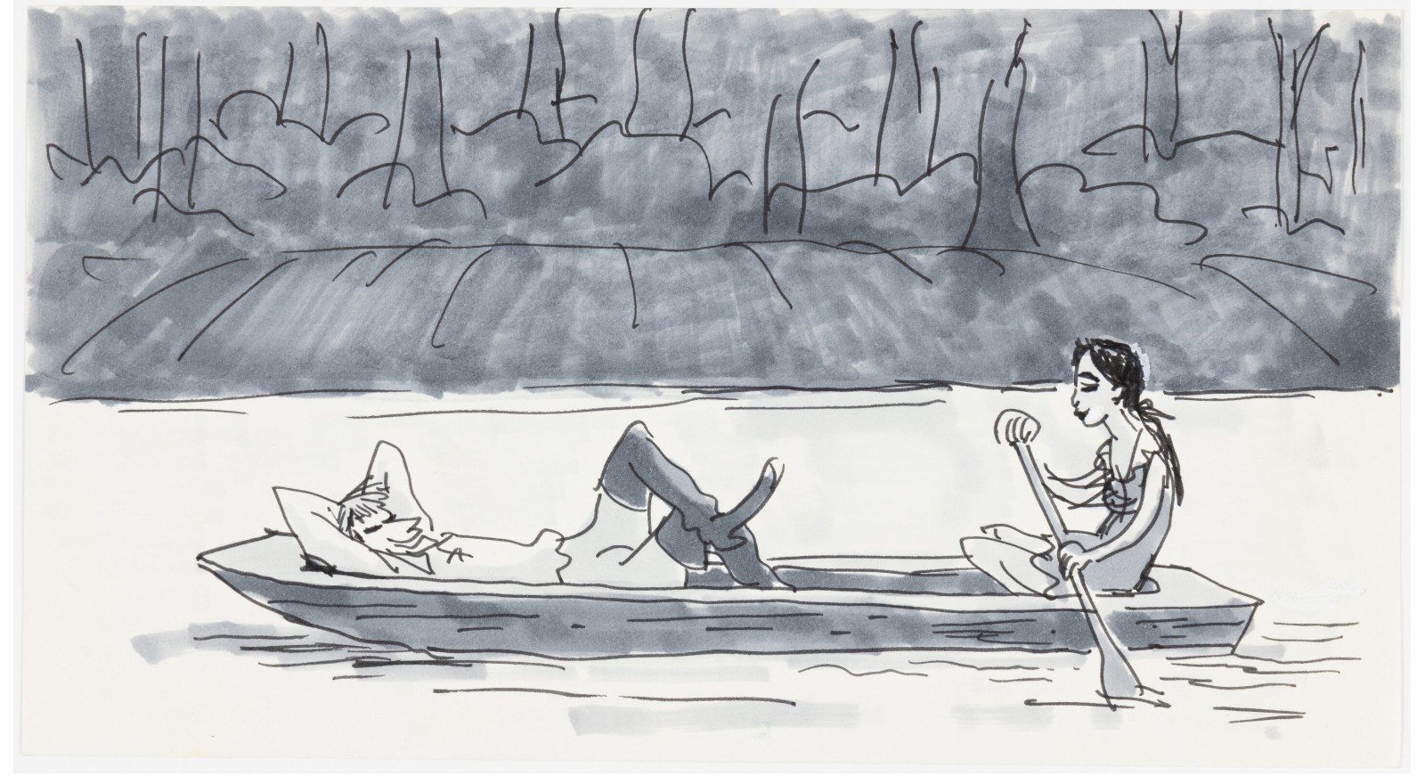 Disney Pocahontas Original Storyboard Art Jorgen Klubien Early John Smith 1995