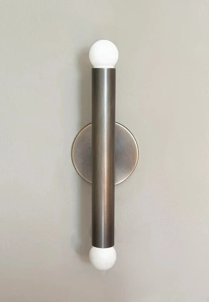 mid century 2 lights Brass Wall Sconce Beside Wall Lamp Fixture