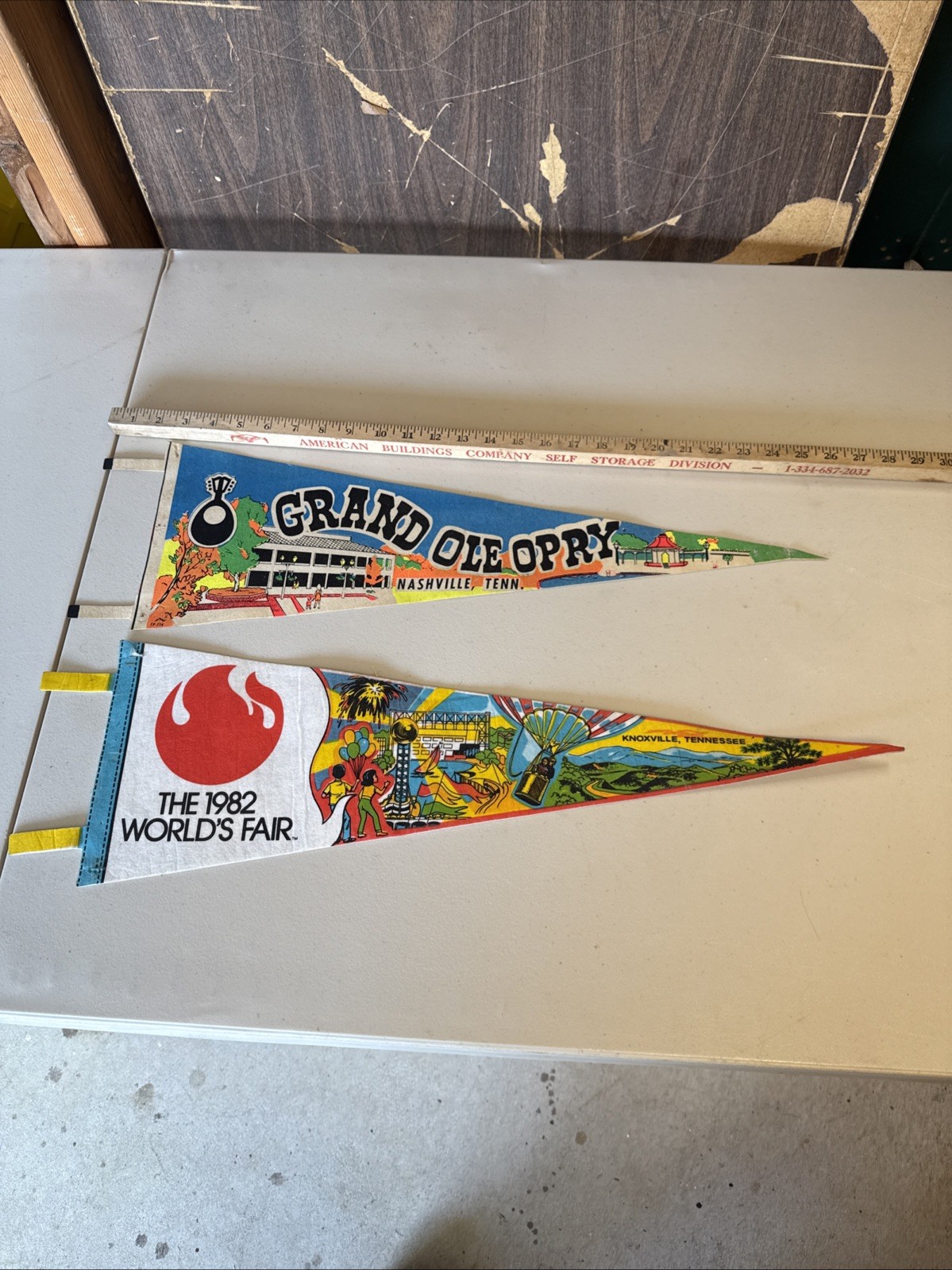 Vintage Grand Ole Opry 1982 World’s Fair Felt Pennants Lot of 2