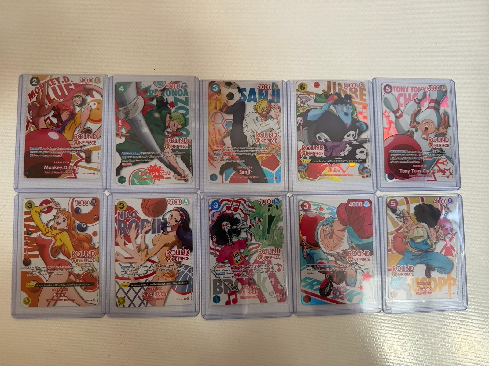 Round 1 One Piece Card Complete Set Of 10 English Promo Card Set Luffy Bandai. Round 1 One Piece Card Complete Set Of 10 English Promo Card Set Luffy Bandai.