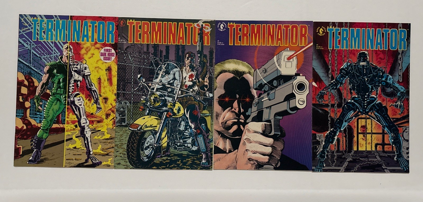 Complete Set The Terminator (1990) 1 2 3 4 Dark Horse Comics Complete Set The Terminator (1990) 1 2 3 4 Dark Horse Comics