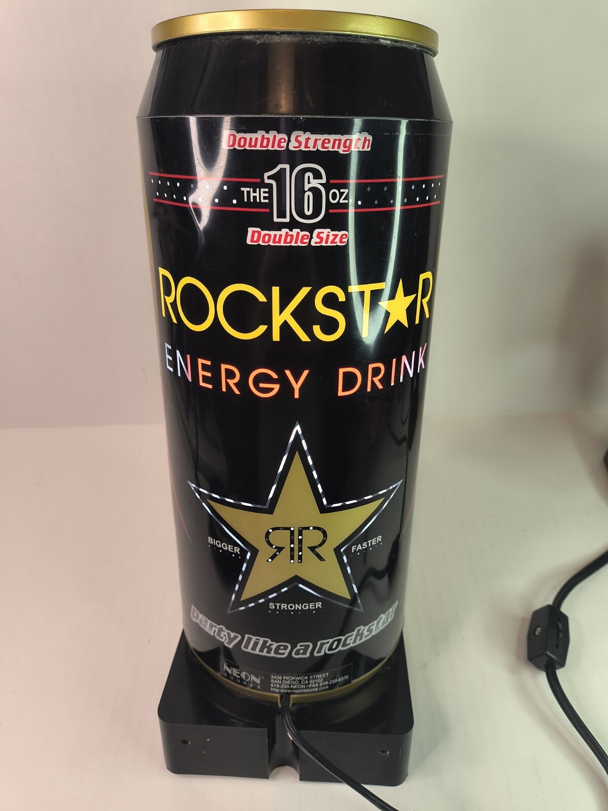 Rockstar Energy Drink Rotating Lamb LED Light, Tested Works Great Rockstar Energy Drink Rotating Lamb LED Light, Tested Works Great