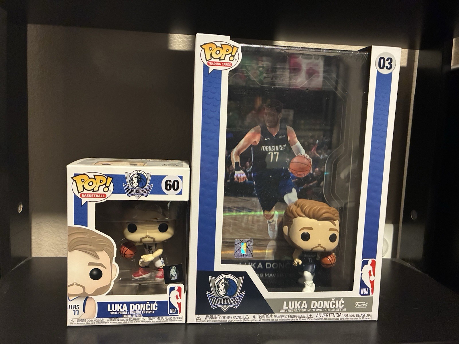 Nba Luka Dončić Dallas Mavericks Funko Pop Set. Free Nba Mystery Pop Included