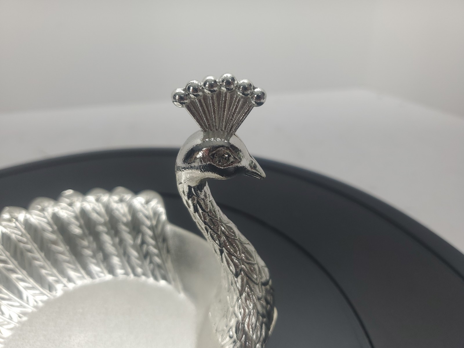Peacock silver Candy Dish or tray 6.3 Peacock silver Candy Dish or tray 6.3