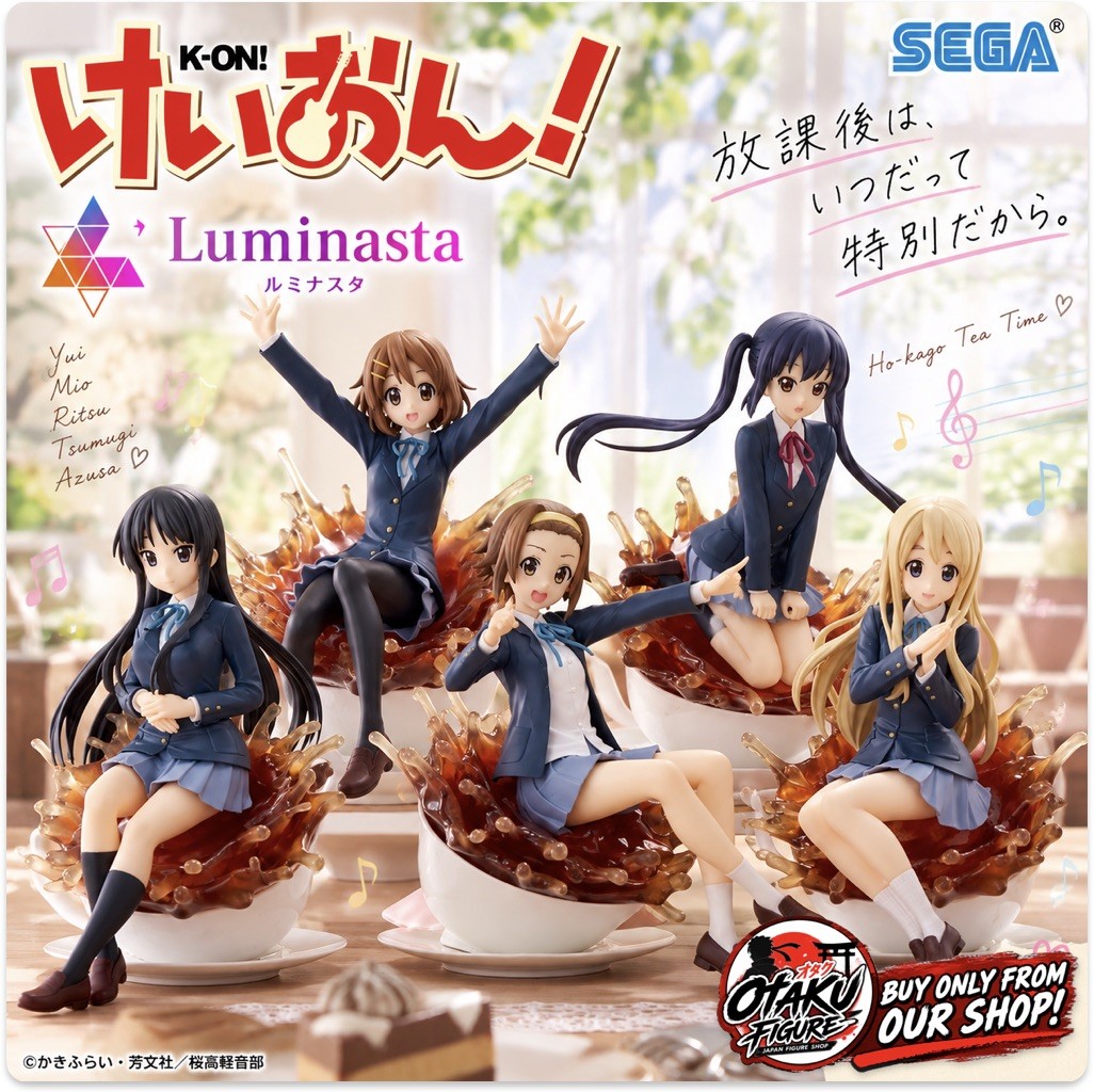 K-ON Luminasta Complete Figure Set 5 [New / Unopened]
