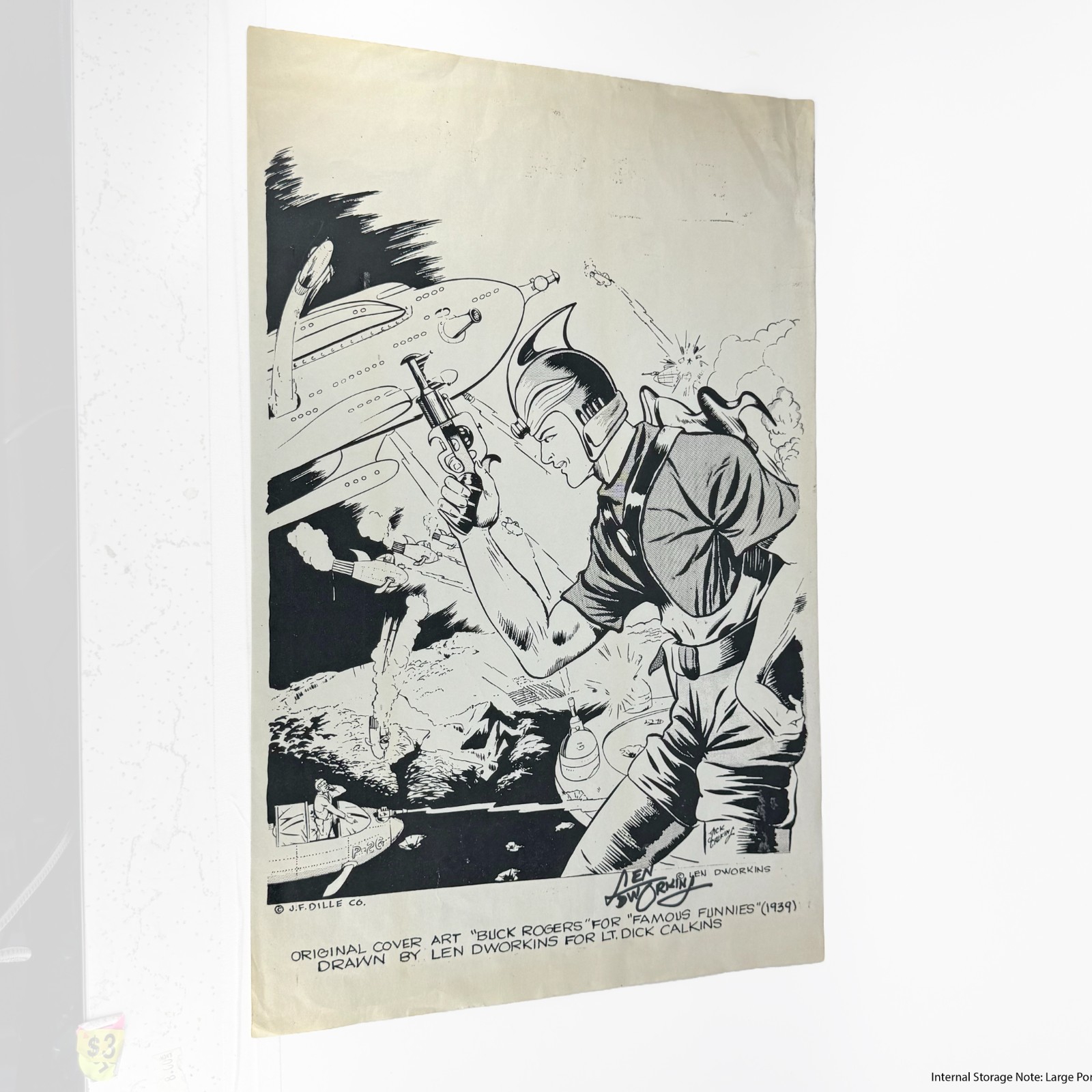 Vintage Buck Rogers Famous Funnies 1939 Len Dworkins Lt Dick Calkins HAND SIGNED Vintage Buck Rogers Famous Funnies 1939 Len Dworkins Lt Dick Calkins HAND SIGNED