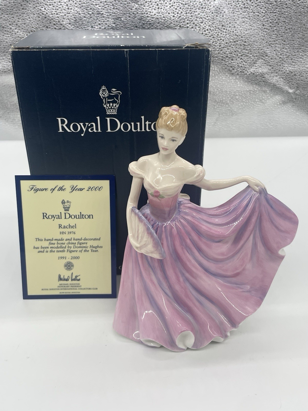 Royal Doulton Rachel HN3976 VTG 2000 Millennium Figure of the Year Box Card New