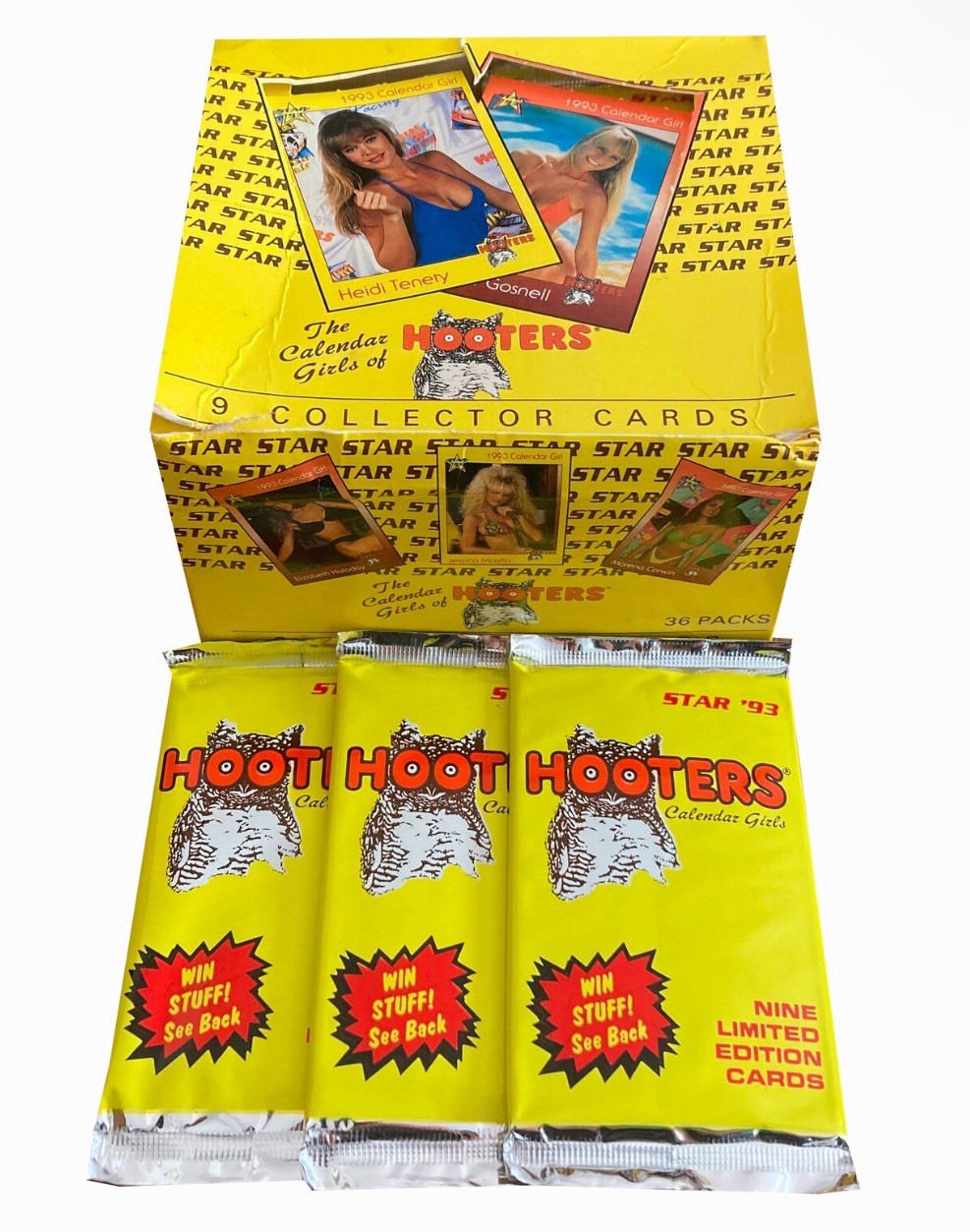 Hooters Calendar Girls 1993 Trading Cards Star International. (1) Sealed Pack Hooters Calendar Girls 1993 Trading Cards Star International. (1) Sealed Pack